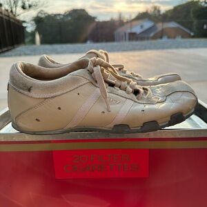 Diesel Industry Wish Size 10 women Shoes Vintage Beige Trainers Sneakers Leather